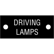 20910 - Cable tag. 'DRIVING LAMPS'. (5pcs)